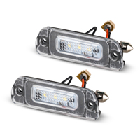 Lampu plat nomor LED tahan air, untuk mercedes-benz W251 2006-2011 & ML-Class W164 2005-2011 mudah dipasang