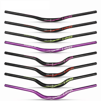 LUNJE Manubrio De Bicicleta Bicycle Parts Rise 25/55mm pour Road Mountain Custom Handlebar 31.8mm Mtb Handlebar 780mm