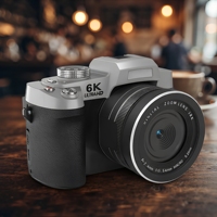 Videocámara de Bolsillo con Pantalla Interactiva de 6K, Función de Operación Remota, Diseño Delgado y Elegante, Grabación de Video en Formato Vertical