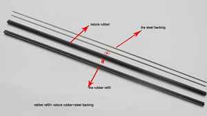 Repuesto de Goma Natural para Limpiaparabrisas, Repuesto de Tira de Goma para Limpiaparabrisas Híbridos y de Brazo, Nuevo Diseño de Limpiaparabrisas para Automóvil - Product Image 3