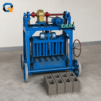 Machine à blocs mobiles QS4-45 avec grande roue pour la production de briques creuses sur site distancé et la construction routière