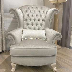 الأثاث إحياء بصمة أريكة كرسي النمط الأوروبي الأمريكية سحاب عالية الظهر أريكة واحدة النمر كرسي - Product Image 5