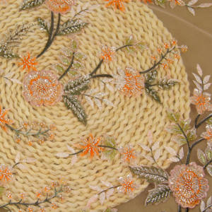 בד pelin דפוס תיקון חולצה תבנית patin רחב חרוזים שחור חתונה אפריקאית תבשיל חתונה תבשיל - Product Image 6