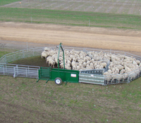 Remorque à panneaux pour bétail et moutons galvanisée, utilisable comme enclos portable