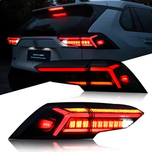 Auto-Heckleuchte für 20 19–20 22 Toyota RAV4 Rücklichtmontage, Upgrade LED  Dragon Scale Lauflicht, dynamisches Blinker-Bremslicht