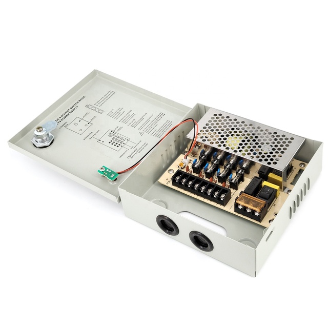 High Quality Power Supply 60W CCTV Camera Power Box 100-240V with LED Lighting 12V Current Switching Power Supply