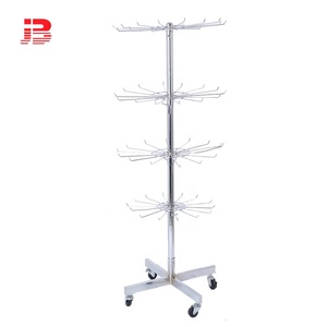 In metallo cromato rivista o un libro display stand con 5 strati di filo cremagliera - Product Image 4