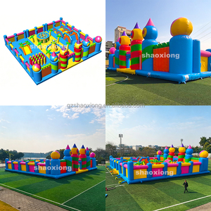 <span class=keywords><strong>Parque</strong></span> de Juegos Inflable Comercial al Aire Libre con Toboganes y Obstáculos para Niños y Adultos - Product Image 2
