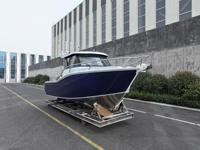 Bateau de pêche en aluminium de 21 pieds/6,5 m avec cabine, design néo-zélandais, bateau en plaque d'aluminium