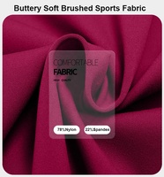 Ensemble de yoga 2 pièces pour femme en tissu brossé uni, ultra doux, séchage rapide, respirant, coupe ample, vêtements de sport d'extérieur à manches longues