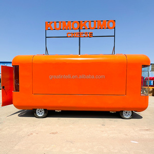 Street Mobile kitchen on wheels Fast Food <b>Trailer</b> for Usa Electric Food Truck Coffee bar <b>bbq</b> kiosk fully equipment restaurant - Product Image 6