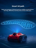Robot Pembersih Kolam Renang Pintar YOLO-POOL K Pro 120 Bahan ABS Tahan Lama untuk Dalam & Luar Ruangan Terlaris