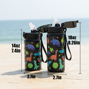 High Quality Bpa-free 14oz/18oz Kids Camping Water <b>Bottle</b> Sturdy Outdoor Use Logo Design Sports <b>Bottle</b> With Lid - Product Image 1