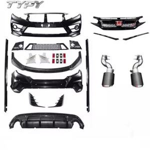 Kit de Carrocería Modificado para Automóvil, Parachoques Delantero y Trasero, Tubo de Escape para Honda Civic FC450 de 10.ª Generación - Product Image 1