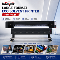 Impresora Eco Solvente de Formato Grande de 1.9m, Tipo Nuevo, con Cabezal de Impresión XP600 I1600 I3200, Impresora de Inyección de Tinta para Diseño en Acrílico, para Pancartas y Adhesivos