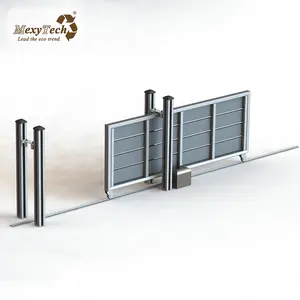 Sliding Fence Hot Sale Electric Sliding Fence Gate Wood Plastic Gate Customized Design Composite Gate Board Panel