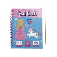 Peinture sur papier doré faite à la main pour enfants, plusieurs options de couleurs, simple et pratique, divers motifs au choix