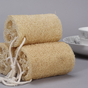 Esponja de lufa en rollo para lavar platos en la cocina, redonda, de fibra natural, con asa de cuerda para limpiar ollas y sartenes - Product Image 3