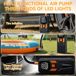 4500mAh hiển thị kỹ thuật số điện thoại di động <span class=keywords><strong>Tire</strong></span> <span class=keywords><strong>Inflator</strong></span> với LED ánh sáng USB sạc nhanh Xách Tay Xe Máy nén khí - Product Image 3