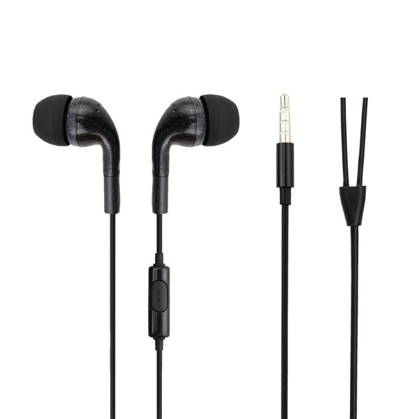 3.5mm Mini Jack Plug TPE Wired Earbuds with Mic In-Ear Stereo Sound Handfree JL Chipset Music