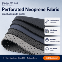 Tissu néoprène perforé respirant et flexible en SBR pour gants, orthèses et équipements sportifs OEM