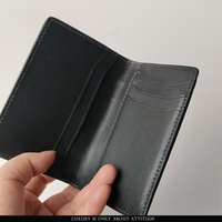 Desain eksotis kualitas tinggi pria patina asli kulit buaya lipat dua tempat kartu dompet