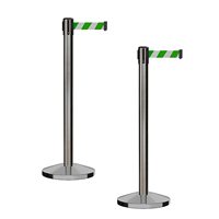 Ceinture rétractable en tube d'acier inoxydable 2022, support de gestionnaire, barrière de bureau, garde de sécurité, poste stanchion