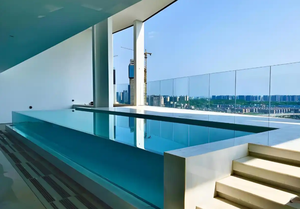 Piscine extérieure en acrylique peu encombrante avec murs transparents en EVA-Conception d'usine sur mesure et structure étanche durable - Product Image 3