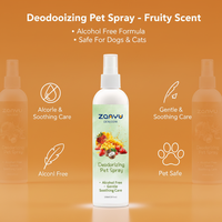 Spray Éliminateur d'Odeurs pour Animaux de Compagnie en Plastique Naturel en Gros Marque Privée OEM Chien Chat 236mL Service d'Emballage Personnalisé Parfum Personnalisé 3 Ans