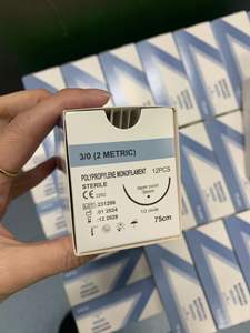 Suture chirurgicale résorbable PGA pour hôpital vétérinaire, 75 cm, 90 cm, 1/2 <span class=keywords><strong>cercle</strong></span>, pour coupe de réserve - Product Image 5