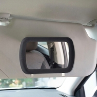 Miroir de maquillage pour pare-soleil de voiture, côté passager, pare-soleil universel, miroir de vanité intérieur de voiture, accessoire décoratif, verre PP de luxe