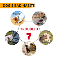 PaiPaitek Wiederaufladbares Schockfreies Hundetrainingshalsband mit Fernbedienung für 3 Hunde Anti-Bell IPX7 Wasserdicht mit Ton & Vibration