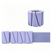 Bracelet lesté portable en silicone à texture triangulaire réglable 1LB 2LB (paire) – Écologique pour l'exercice de force des débutants