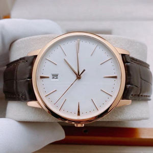 Montre de sport personnalisée de luxe minimaliste de haute qualité avec mouvement Seagull pour hommes, bracelet en cuir, verre saphir, résistance à l'eau 10 ATM - Product Image 4