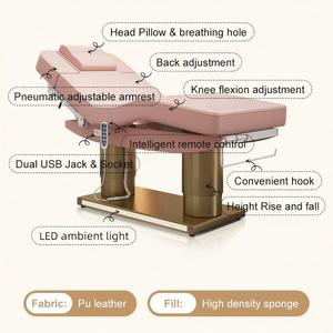 Luxury Electric Beauty Massage Bed Heated Black Electric Beauty Bed Brown Electric Facial Bed Memory Foam Clinic Beauty Salon - Product Image 5