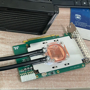 Bloque de Refrigeración por Agua Teslas V100 SXM2, Disipador de Calor de Cobre Puro, Enfriador de Agua de Doble Ranura para Módulos GPU <span class=keywords><strong>NVIDIA</strong></span> V100 de 16GB y 32GB - Product Image 1