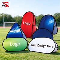 Panneau d'affichage A-frame horizontal double face pliable, support de bannière, écran portable pour affichage promotionnel extérieur
