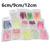 Toptan 6/9/12cm Işıklı Plastik Ahtapot Yumuşak Yem |   Kalamar Eteği Tai Jig'i |   Tuzlu Su Balıkları Göl Kullanımı |   3 Boyutta Mevcut |   OEM