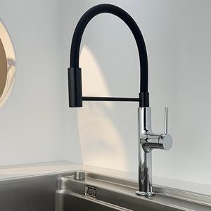 <span class=keywords><strong>Robinet</strong></span> de cuisine moderne en laiton massif de qualité supérieure 1689g avec bec flexible magnétique en silicone, mitigeur de luxe à poignée unique pour évier, idéal pour hôtels et centres commerciaux - Product Image 6