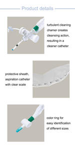 उच्च गुणवत्ता l-प्रकार/t-प्रकार बंद सक्शन प्रणाली बंद सक्शन कैथिटर 24 एच - Product Image 3