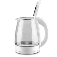 Bouilloire électrique intelligente en verre pour le thé, le café et l'eau, petite et portable, vente en gros d'usine