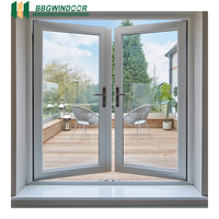 Lukliving cloison de pièce personnalisée porte en verre cadre en aluminium personnalisé ouverture vers l'intérieur portes battantes