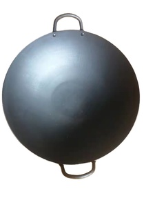 Poêle <span class=keywords><strong>Wok</strong></span> en acier inoxydable 201 sans danger pour la cuisson au gaz habilement fabriquée avec des tailles de 30 cm à 120 cm - Product Image 5