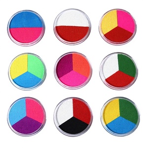 NUKOLO NK3002 Kit de Maquillage Professionnel pour Fêtes, Peinture Gouache Activée par l'Eau, Palette de Couleurs Arc-en-ciel pour Visage et Corps / Palette de Liner - Product Image 2