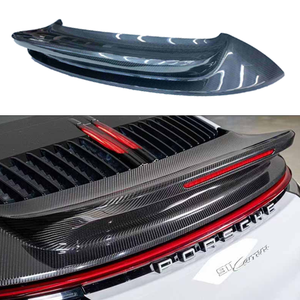 High Quality Real Carbon Fiber GT3 Style Single Deck <b>Rear</b> <b>Spoiler</b> Wing for Porsche 911 991 992 Carrera Trunk Lip - Product Image 6
