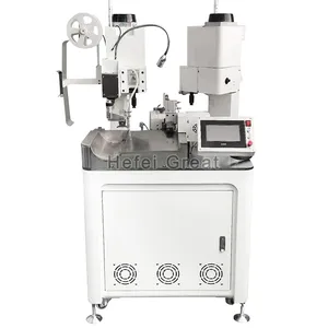 Automatic double head cable wire terminal crimping machine cable stripping and crimping machine