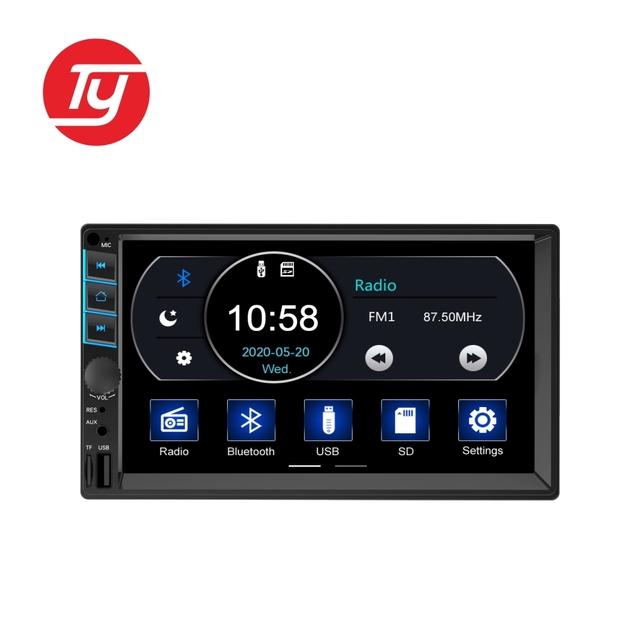7 Inch Universal Car Android Navigation Machine Stereo Radio hd Mp5 Touch Player Dvd Mp5 Double Din