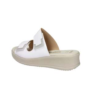 Sandali con Zeppa Cinzia Soft da Donna Bianco Argento LF85002 - Product Image 3