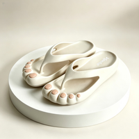 Tongs légères et imperméables 2026 au design amusant en forme de griffe, durables pour un usage quotidien en salle de bain, douche, plage, piscine, intérieur et extérieur