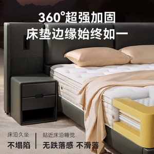 Matelas Simmons 7 Zones à ressorts micro-guidés en latex 20 mm fermeté moyenne orthopédique style hôtelier - Product Image 3